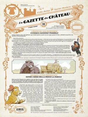 cover image of Le Château des animaux (Tome 11)- La Gazette du château